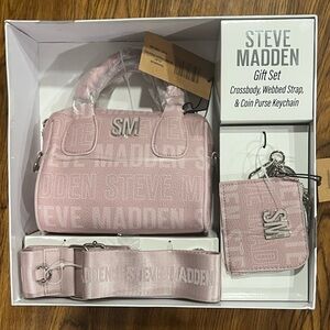 STEVE MADDEN Crossbody, Webbed Strap, & Coin Purse Keychain
